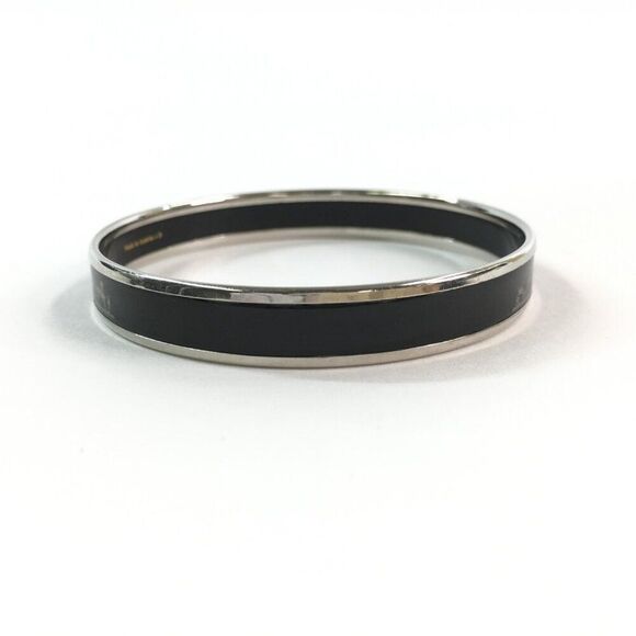 Hermes Black Enamel Caleche Horse and Carriage Bangle Bracelet - Picture 4 of 11